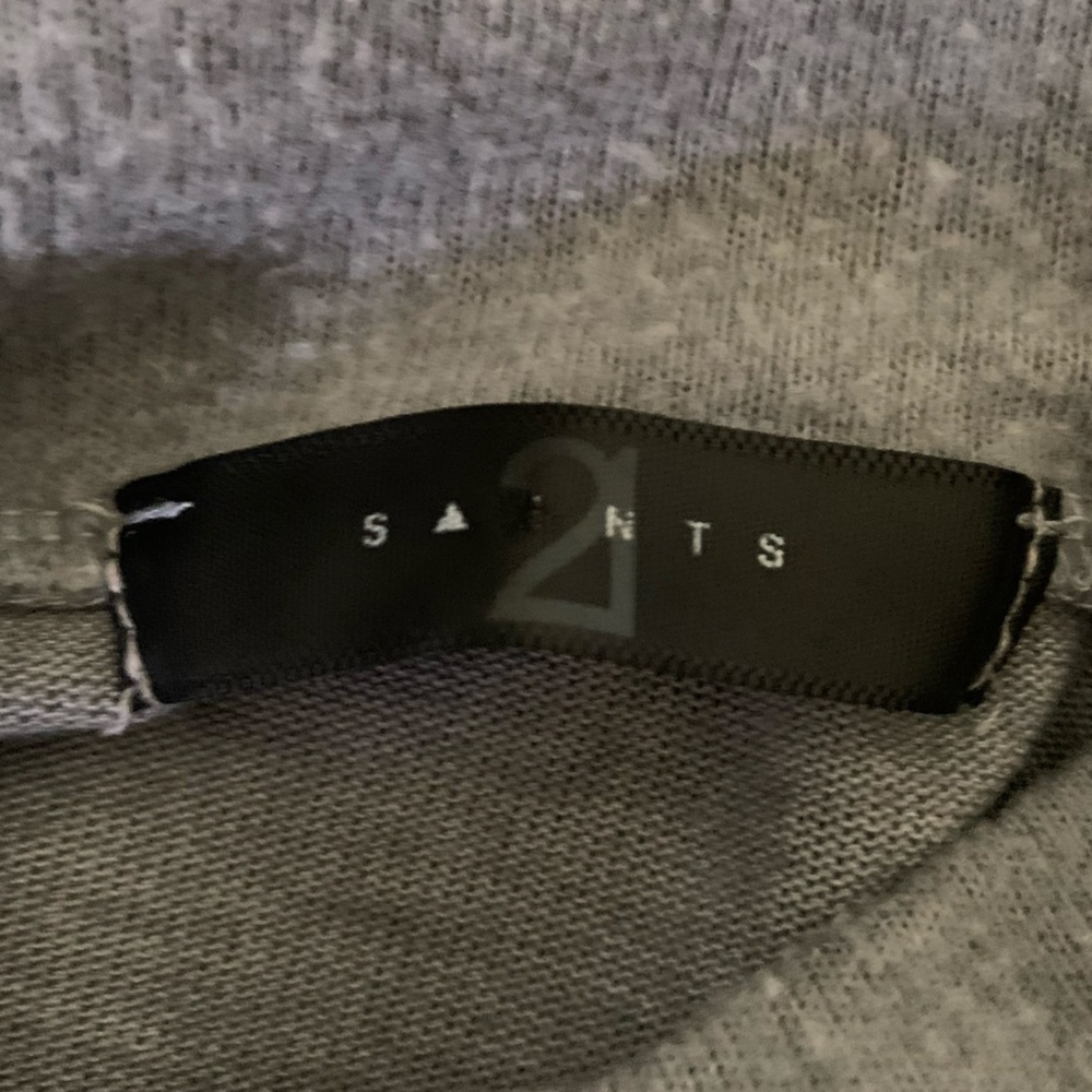 Mock Neck Gray Sweater - Picture 3 of 4